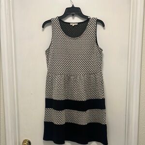 Mystree Black and White Patterned Dress GUC
